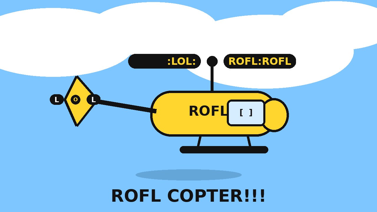 Smooth yellow sticker copter